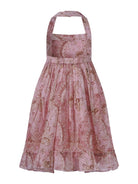 Abito per bambina Zimmermann Kids rosa con stampa floreale - Rubino Kids