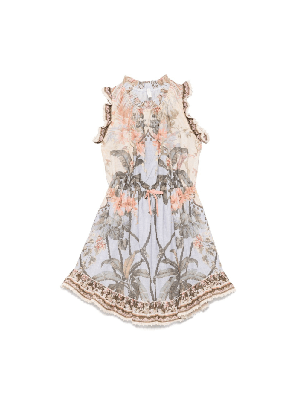 Abito per bambina ZIMMERMANN Kids Wylie multicolore con stampa floreale all - over - Rubino Kids