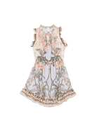 Abito per bambina ZIMMERMANN Kids Wylie multicolore con stampa floreale all - over - Rubino Kids