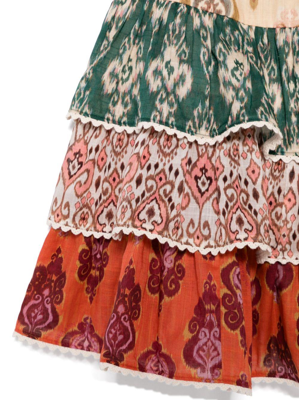 Abito per bambina ZIMMERMANN Kids Wylie multicolore con stampa grafica all - over - Rubino Kids