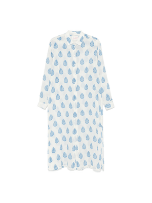 MC2 Saint Barth Adeline women's dress in white with all-over print