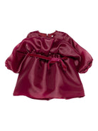 Abito per neonata A'lapage rosso con maniche a sbuffo - Rubino Kids