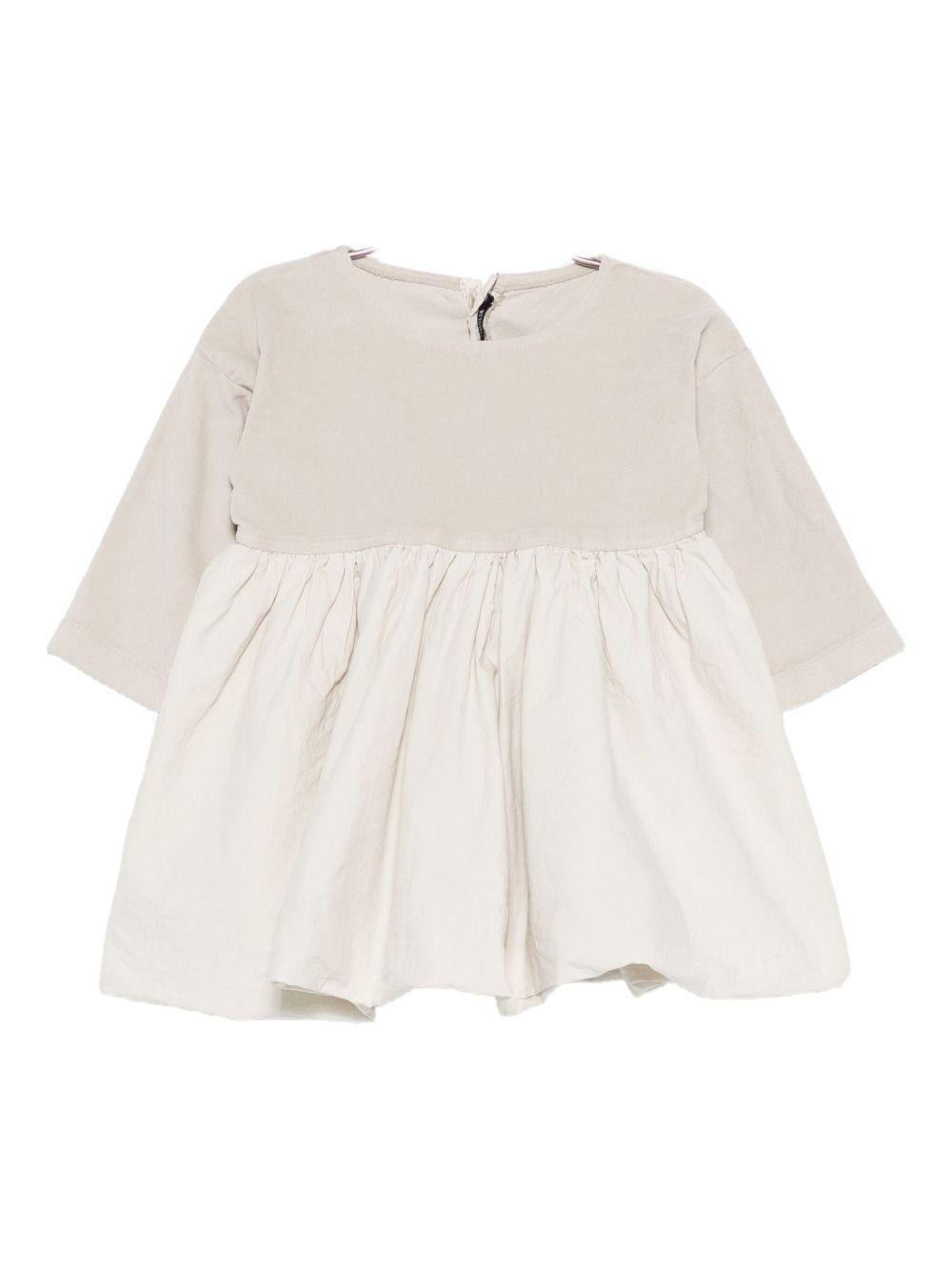 Abito per neonata Album Di Famiglia Kids beige con modello a pannelli - Rubino Kids