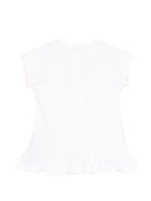 Abito per neonata Balmain Kids bianco con ruches - Rubino Kids