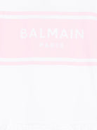 Abito per neonata Balmain Kids bianco con ruches - Rubino Kids