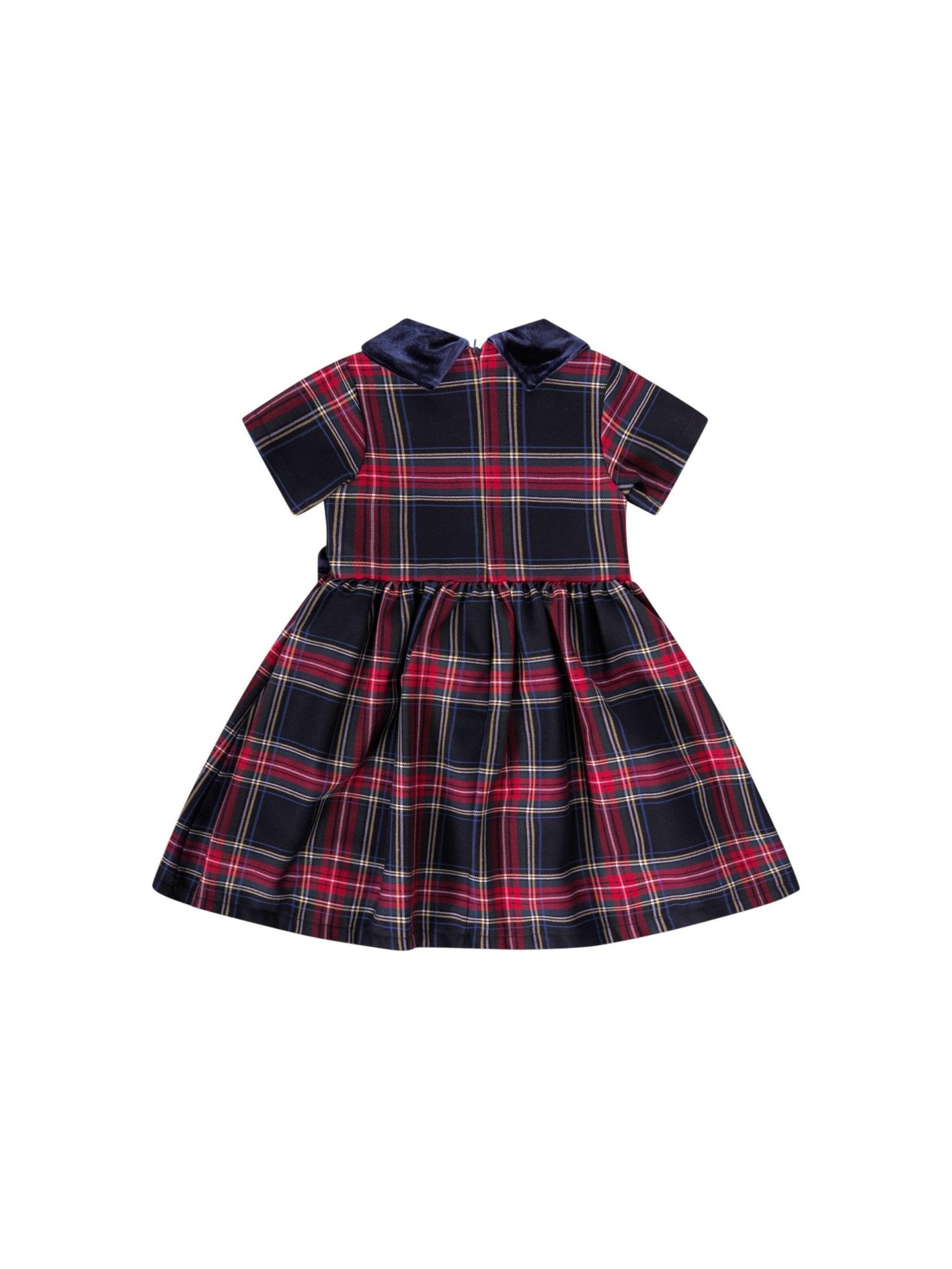 Abito per neonata Baroni multicolore con motivo tartan - Rubino Kids