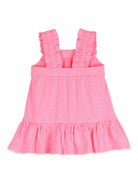Abito per neonata Billieblush rosa con applicazione floreale - Rubino Kids