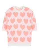 Abito per neonata Billieblush rosa con motivo a cuori - Rubino Kids