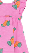 Abito per neonata Bobo Choses rosa con stampa all - over - Rubino Kids