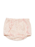 Abito per neonata Bonpoint beige con stampa a fiori all - over - Rubino Kids