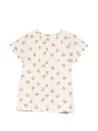 Abito per neonata Bonpoint beige con stampa a fiori all - over - Rubino Kids