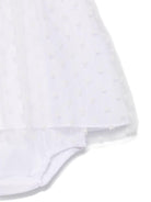 Abito per neonata Bonpoint nuage bianco con rifinitura con ruches - Rubino Kids