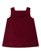 Abito per neonata Bonpoint rosso scuro con motivo a coste - Rubino Kids