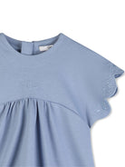 Abito per neonata Chloé Kids azzurro con orlo a smerlo - Rubino Kids