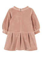 Abito per neonata Chloé Kids rosa con logo ricamato - Rubino Kids