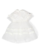 Abito per neonata Colorichiari bianco con applicazione a fiori - Rubino Kids