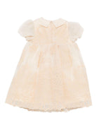 Abito per neonata Elie Saab Junior beige con gonna motivo floreale - Rubino Kids