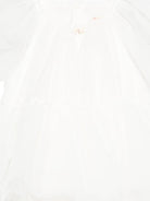 Abito per neonata Elisabetta Franchi bianco con decorazione con perline - Rubino Kids