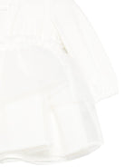 Abito per neonata Elisabetta Franchi La Mia Bambina bianco con ruches - Rubino Kids