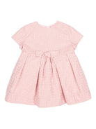 Abito per neonata Fendi Kids rosa con fiocco sul davanti - Rubino Kids