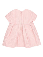 Abito per neonata Fendi Kids rosa con fiocco sul davanti - Rubino Kids
