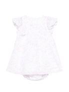 Abito per neonata Givenchy Kids bianco con stampa grafica all - over - Rubino Kids