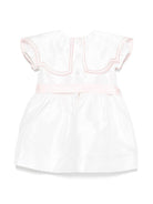 Abito per neonata JESURUM BABY Elettra bianco con dettaglio fiocco - Rubino Kids