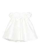 Abito per neonata La Stupenderia bianco con gonna a trapezio - Rubino Kids