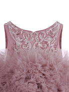 Abito per neonata Maison Ava rosa con gonna in tulle - Rubino Kids
