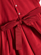 Abito per neonata Mariella Ferrari rosso con ruches - Rubino Kids