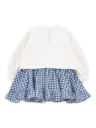 Abito per neonata Monnalisa azzurro con ricamo Bear - Rubino Kids