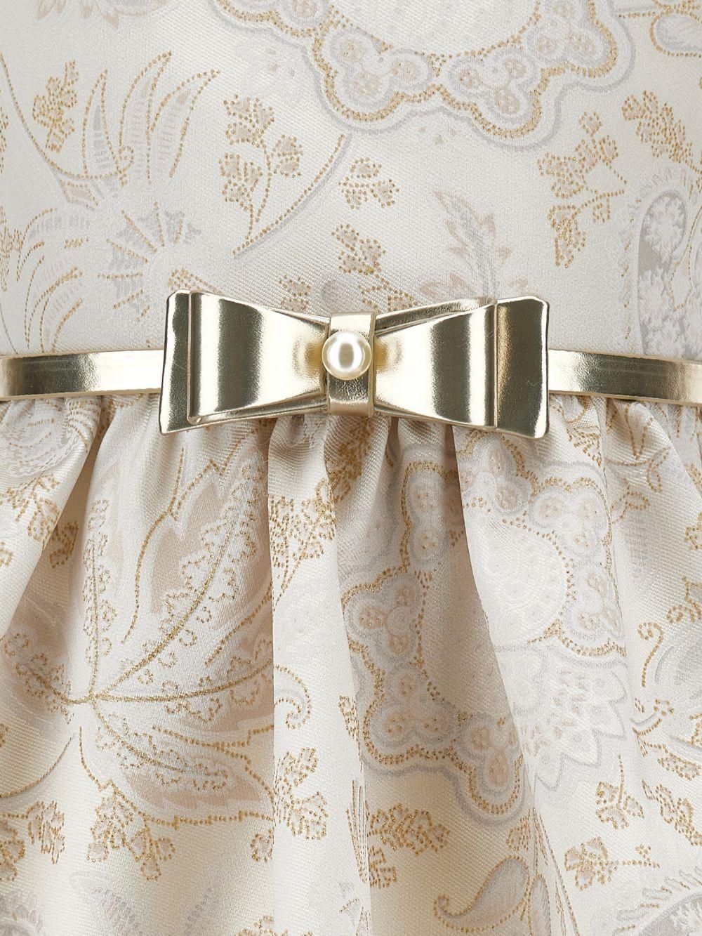 Abito per neonata Monnalisa bianco con stampa Paisley - Rubino Kids