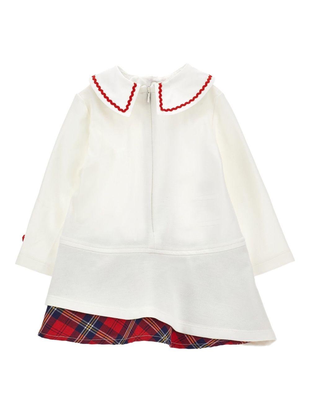 Abito per neonata Monnalisa multicolore con colletto rotondo - Rubino Kids