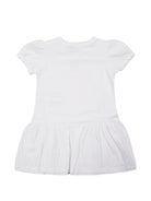 Abito per neonata Moschino Kids bianco a maniche corte - Rubino Kids