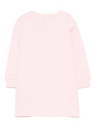 Abito per neonata Moschino Kids rosa con stampa orsetto - Rubino Kids