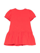 Abito per neonata Moschino Kids rosso con stampa Teddy Bear - Rubino Kids