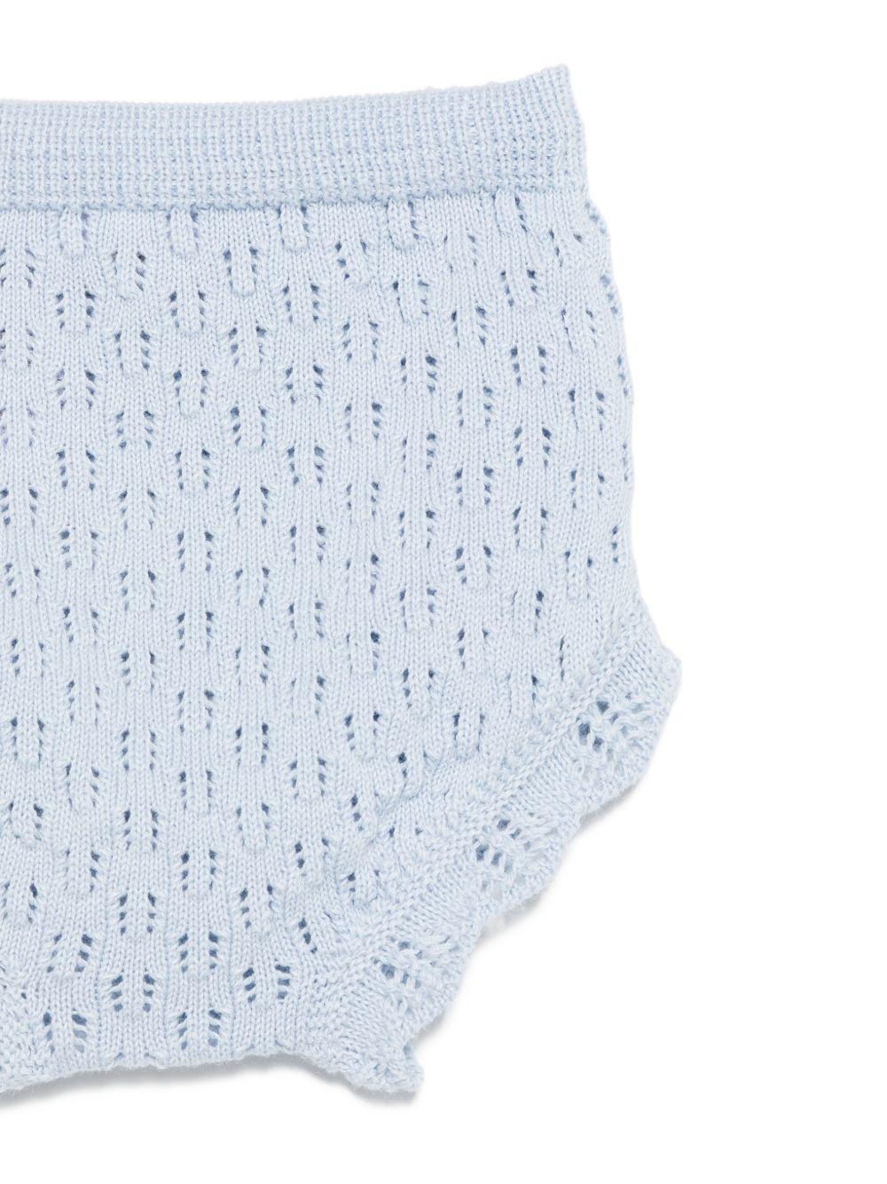 Abito per neonata Paz Rodriguez bianco con dettaglio con punto smock - Rubino Kids