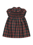 Abito per neonata Pepecè rosso con motivo scozzese - Rubino Kids