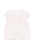 Abito per neonata Petit Bateau rosa con stampa a fiori - Rubino Kids