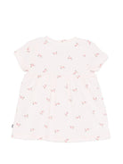 Abito per neonata Petit Bateau rosa con stampa a fiori - Rubino Kids