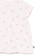 Abito per neonata Petit Bateau rosa con stampa a fiori - Rubino Kids
