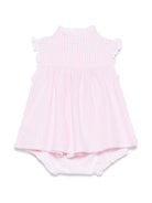 Abito per neonata Polo Ralph Lauren Kids rosa con caratteristico motivo Polo Pony - Rubino Kids