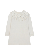 Abito per neonata Tartine Et Chocolat bianco con ricamo a fiori - Rubino Kids