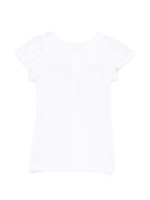 Abito per neonata The Marc Jacobs Kids bianco con maniche a ruches - Rubino Kids