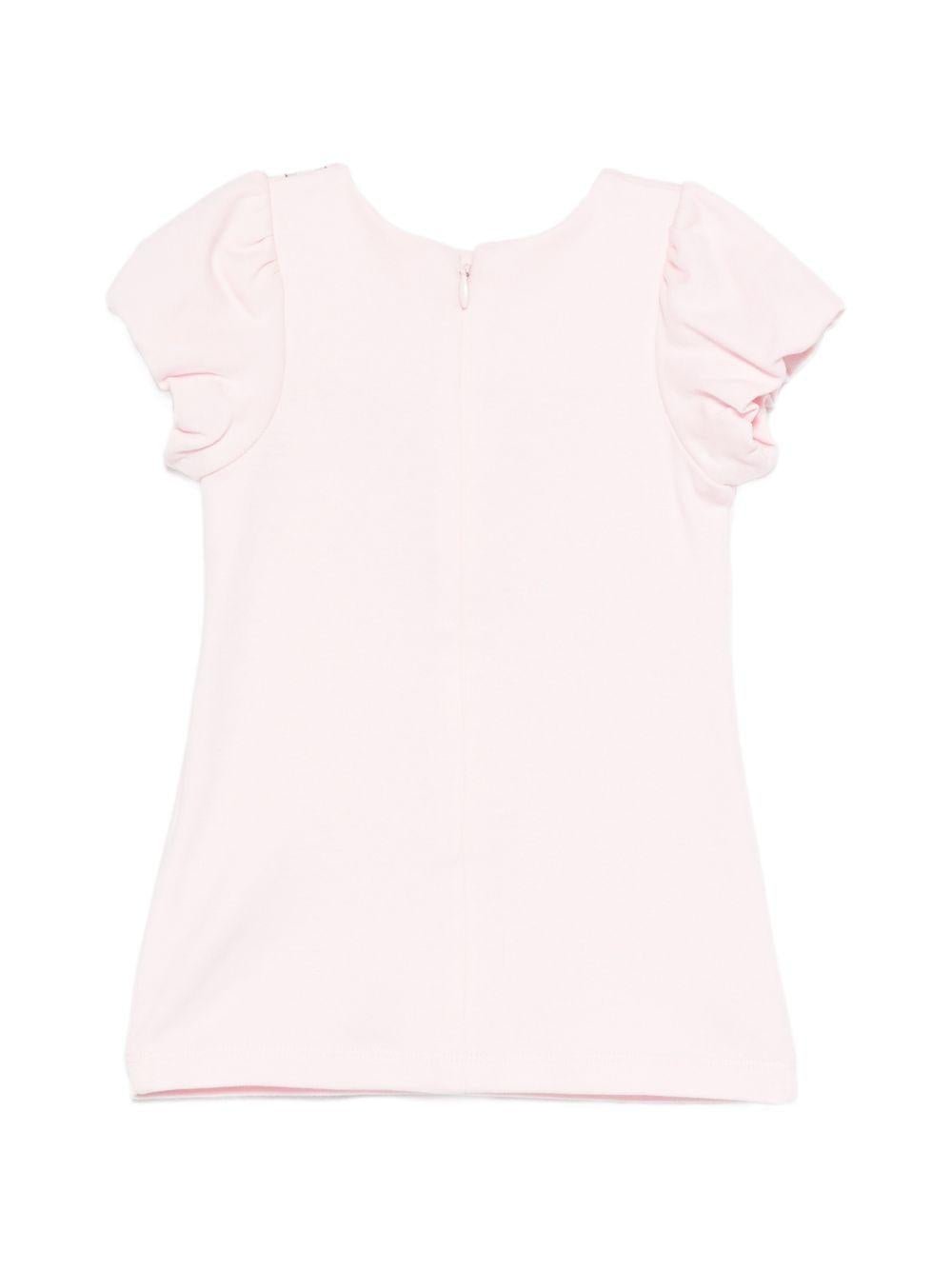 Abito per neonata The Marc Jacobs Kids rosa con maniche a ruches - Rubino Kids
