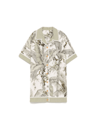 Abito Wylie per bambina ZIMMERMANN Kids verde con bordo smerlato - Rubino Kids