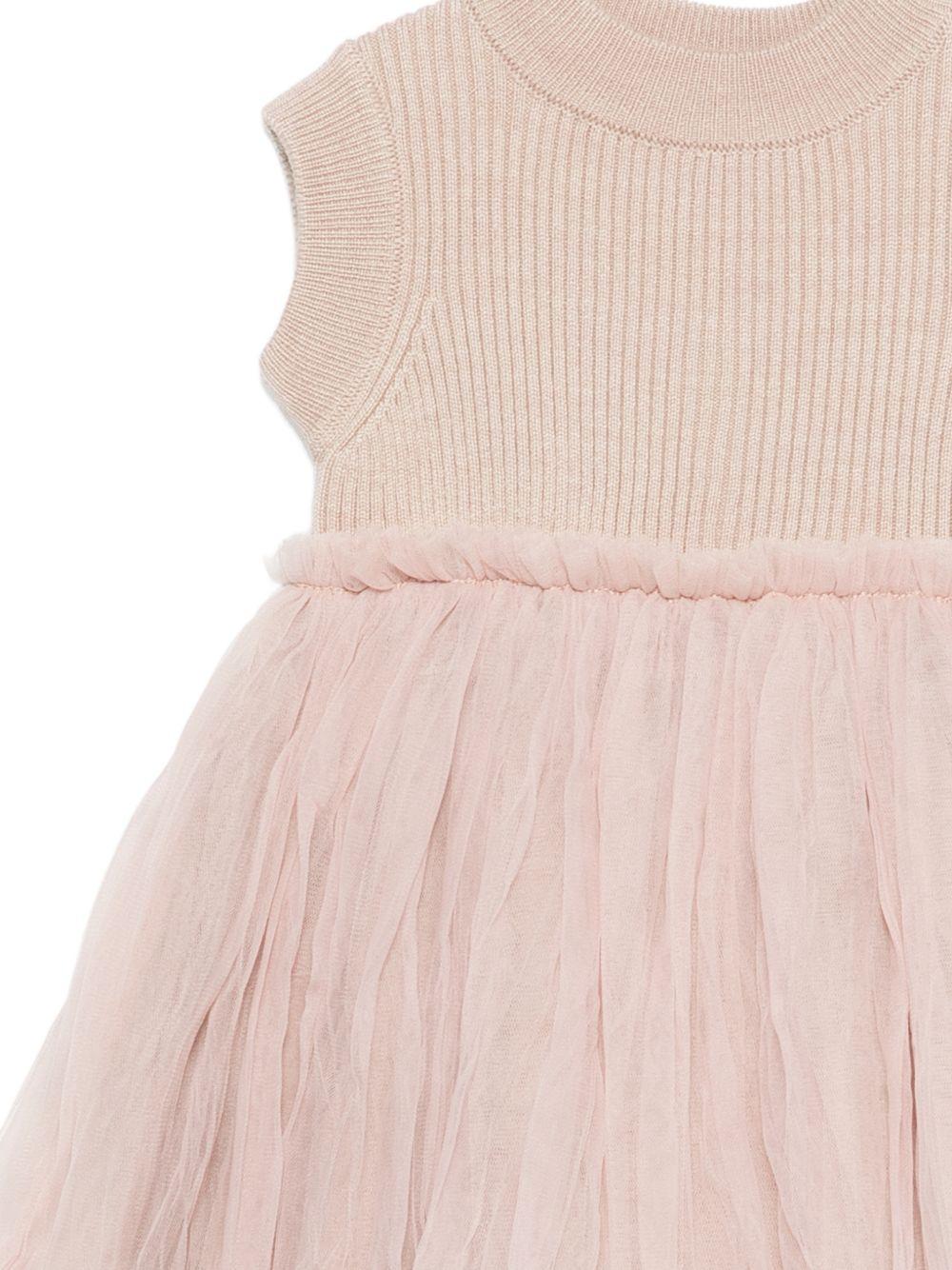 Abito Xewa per neonata Donsje rosa con tulle - Rubino Kids