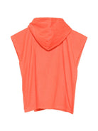 Accappatoio per bambini Stella McCartney Kids arancione con logo sul davanti - Rubino Kids