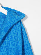 Accappatoio per bambino I Love Baroque Versace Kids blu con cappuccio - Rubino Kids