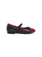 Ballerine DG per bambina Dolce & Gabbana Kids blu con dettaglio fiocco - Rubino Kids